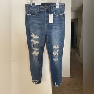 Judy Blues distressed skinny fit jeans